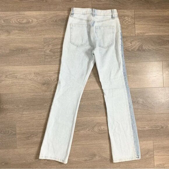 Dynamite Candice Boot cut Jeans Two tone High Rise Waist Denim Cotton Blue 25 - Picture 14 of 15